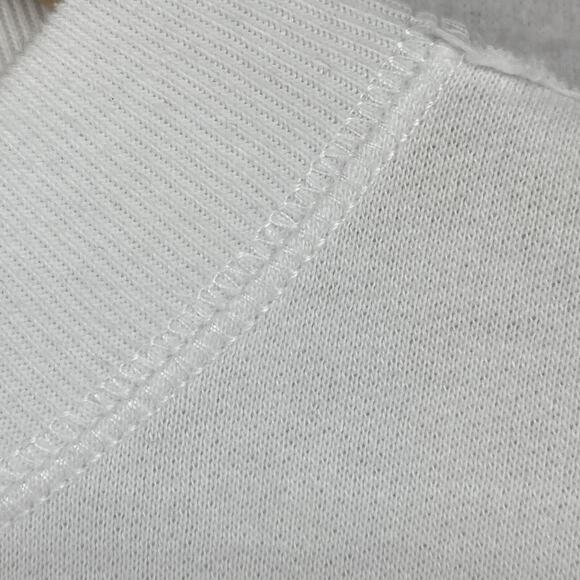 ABERCROMBIE & FITCH Sweatshirt Womens M Fleece Soft A&F Side Zip Slit White NEW - Picture 3 of 15